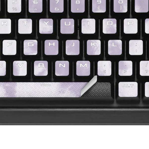 Purple and White Tie Dye K95 RGB PLATINUM Mechanical Gaming Keyboard Skin