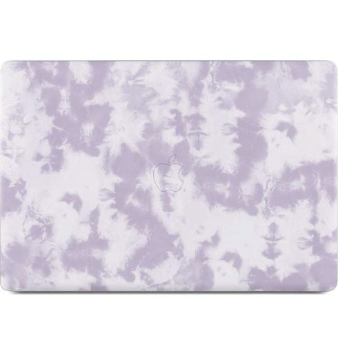 Purple and White Tie Dye MacBook Skins