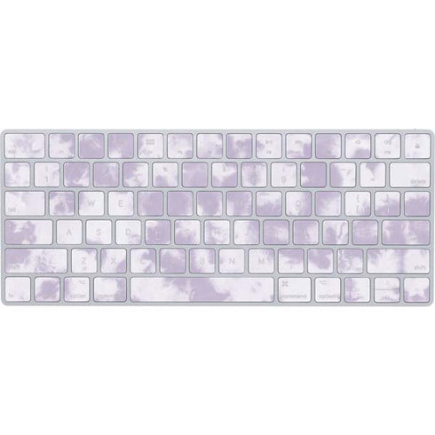 Purple and White Tie Dye Magic Keyboard Skin