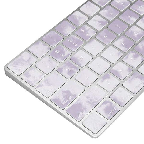 Purple and White Tie Dye Magic Keyboard Skin