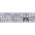Purple and White Tie Dye Magic Keyboard with Numeric Keypad Skin