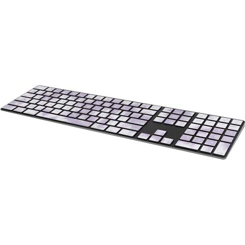 Purple and White Tie Dye Magic Keyboard with Numeric Keypad Skin