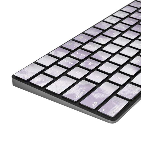 Purple and White Tie Dye Magic Keyboard with Numeric Keypad Skin