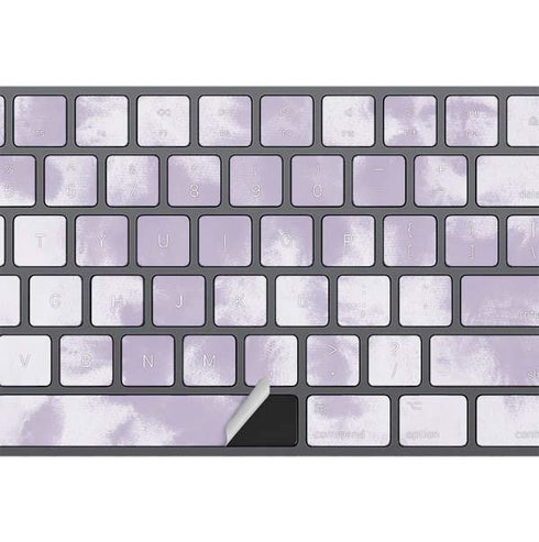 Purple and White Tie Dye Magic Keyboard with Numeric Keypad Skin
