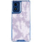 Purple and White Tie Dye Moto G 5G (2024) Clear Case