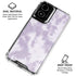 Purple and White Tie Dye Moto G Power 5G (2024) Clear Case