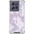 Purple and White Tie Dye Moto G Power 5G (2025) Clear Case