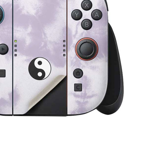 Purple and White Tie Dye Nintendo Switch 2 (2025) Joy-Con Controller Skin
