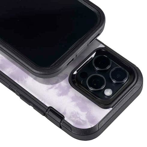 Purple and White Tie Dye Otterbox Defender iPhone Skin
