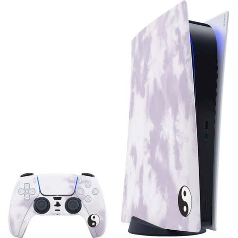 Purple and White Tie Dye PlayStation PS5 Skins