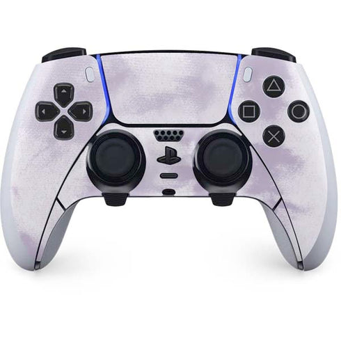 Purple and White Tie Dye PS5 DualSense Edge Pro Controller Skin