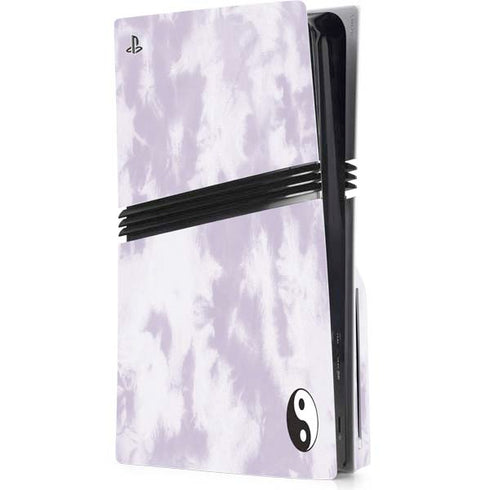 Purple and White Tie Dye PS5 Pro Disk Console Skin