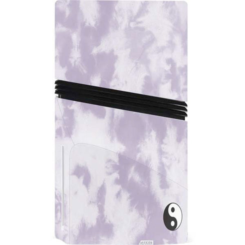 Purple and White Tie Dye PS5 Pro Disk Console Skin