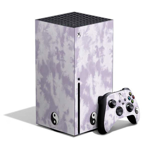 Purple and White Tie Dye Xbox Series X Skins