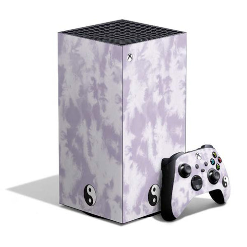 Purple and White Tie Dye XBox Series X Digital Edition Bundle Skin