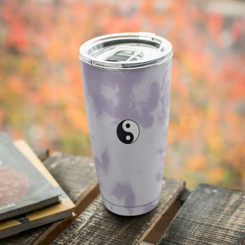 Purple and White Tie Dye Yeti 20oz Tumbler Skin