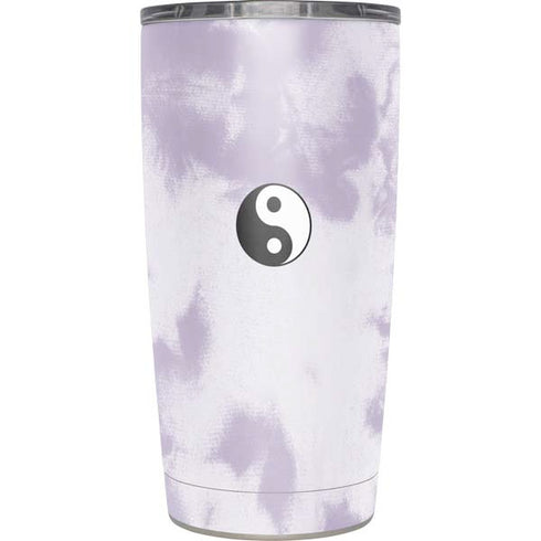 Purple and White Tie Dye Yeti 20oz Tumbler Skin