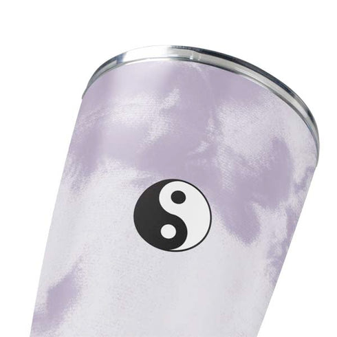 Purple and White Tie Dye Yeti 20oz Tumbler Skin