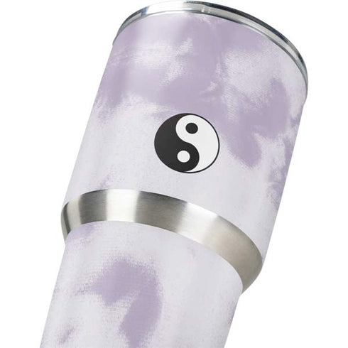 Purple and White Tie Dye Yeti 30oz Rambler Tumbler Skin