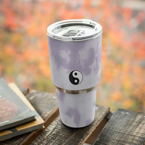 Purple and White Tie Dye Yeti 30oz Rambler Tumbler Skin
