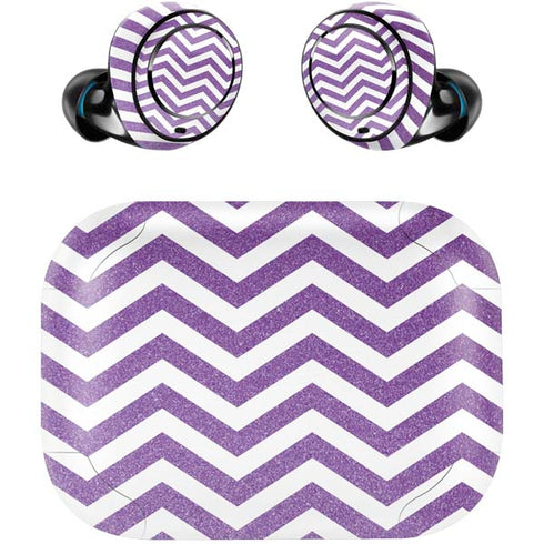 Purple Chevron Amazon Echo Buds Skin