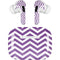Purple Chevron AirPods Skins