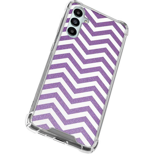 Purple Chevron Gabb Phone 4 Clear Case