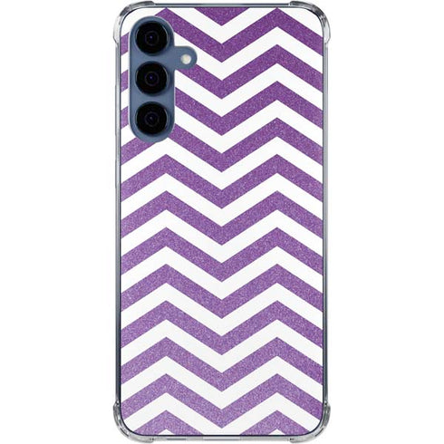 Purple Chevron Galaxy A35 5G Clear Case
