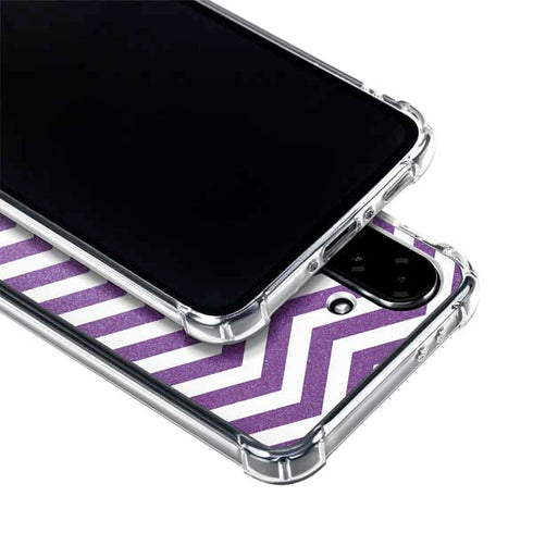 Purple Chevron Galaxy A36 5G Clear Case