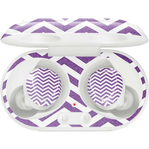 Purple Chevron Galaxy Buds Plus Skin