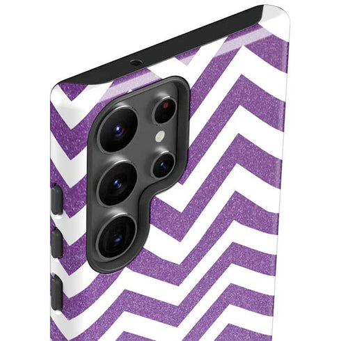 Purple Chevron Galaxy S23 Ultra Pro Case