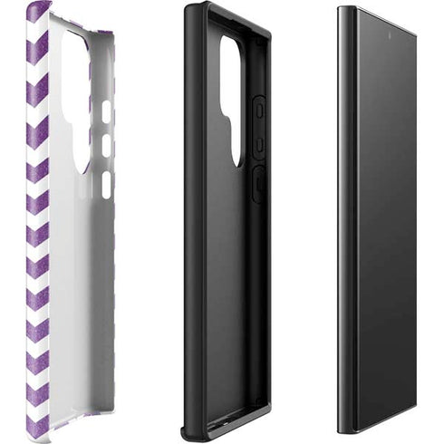 Purple Chevron Galaxy S23 Ultra Pro Case