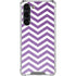 Purple Chevron Galaxy S24 FE Clear Case