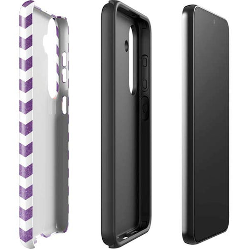 Purple Chevron Galaxy S25 Impact Case