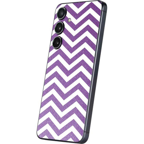 Purple Chevron Galaxy S24 Skin