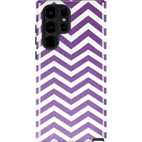 Purple Chevron Galaxy S25 Ultra Impact Case