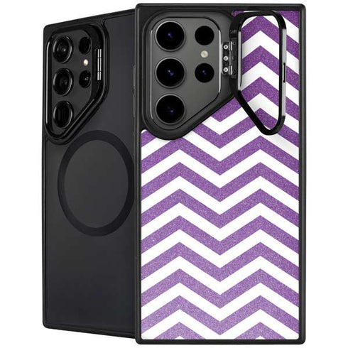 Purple Chevron Galaxy S25 Ultra Kickstand Case