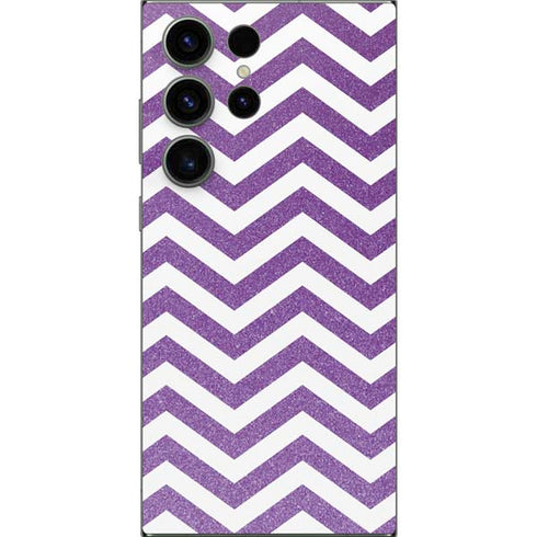 Purple Chevron Galaxy S25 Ultra Skin