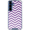 Purple Chevron Galaxy S25 Clear Case