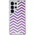 Purple Chevron Galaxy S25 Ultra Clear Case