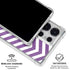 Purple Chevron Galaxy S25 Ultra Clear Case