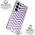 Purple Chevron Galaxy S25 Ultra Clear Case