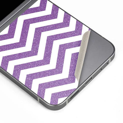 Purple Chevron Galaxy Z Flip6 Skin