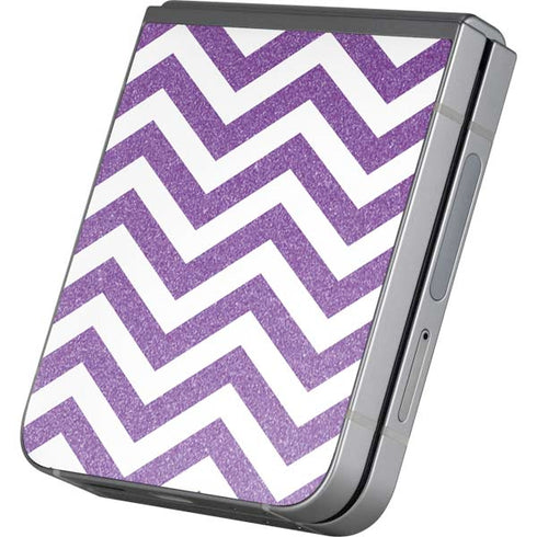 Purple Chevron Galaxy Z Flip6 Skin