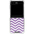 Purple Chevron Galaxy Z Flip6 Clear Case