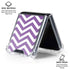 Purple Chevron Galaxy Z Flip6 Clear Case