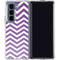 Purple Chevron Galaxy Z Fold5 5G Clear Case