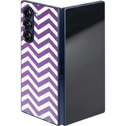 Purple Chevron Galaxy Z Fold6 Skin