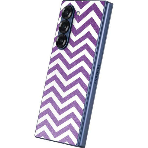 Purple Chevron Galaxy Z Fold6 Skin