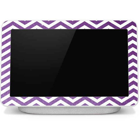 Purple Chevron Google Home Hub Skin